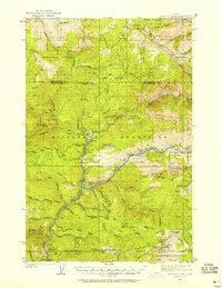 Boehls Butte 1936 topographic map thumbnail