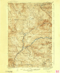 Boehls Butte 1943 topographic map thumbnail