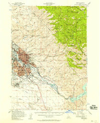 Boise 1954 topographic map thumbnail