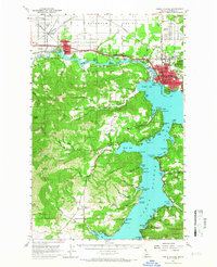 Coeur D'Alene 1957 topographic map thumbnail