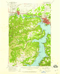 Coeur D'Alene 1957 topographic map thumbnail