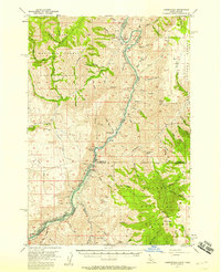 Copperfield 1957 topographic map thumbnail