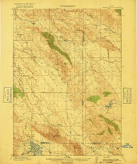 Cranes Flat 1917 topographic map thumbnail