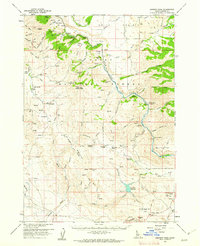 Danskin Peak 1960 topographic map thumbnail