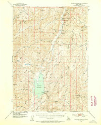 Deadwood Reservoir 1953 topographic map thumbnail