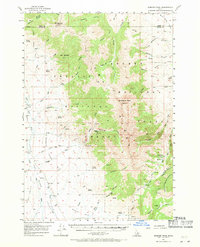 Diamond Peak 1957 topographic map thumbnail