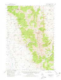 Diamond Peak 1957 topographic map thumbnail