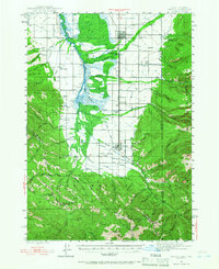 Driggs 1943 topographic map thumbnail