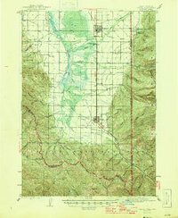 Driggs 1946 topographic map thumbnail