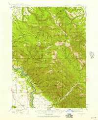 Garns Mtn 1943 topographic map thumbnail