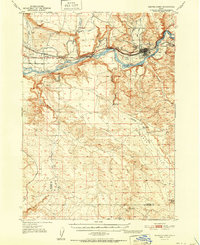 Glenns Ferry 1951 topographic map thumbnail
