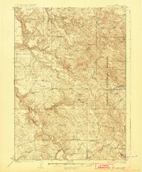 Hell Creek 1926 topographic map thumbnail