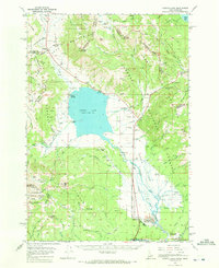Henrys Lake topographic map thumbnail