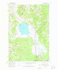 Henrys Lake 1964 topographic map thumbnail