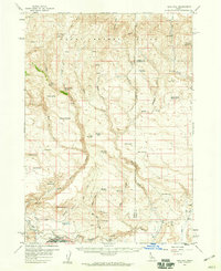 King Hill 1958 topographic map thumbnail