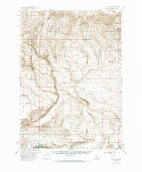 King Hill 1958 topographic map thumbnail