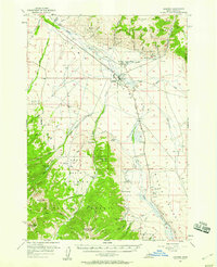 Leadore 1956 topographic map thumbnail