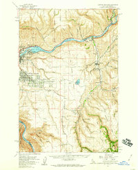 Lewiston Orchards topographic map thumbnail