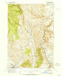 Mann Creek topographic map thumbnail