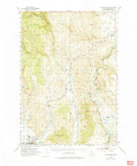 Mann Creek 1953 topographic map thumbnail