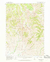 Muldoon Canyon topographic map thumbnail