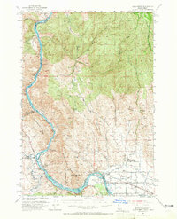 Olds Ferry 1952 topographic map thumbnail