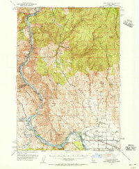 Olds Ferry 1952 topographic map thumbnail