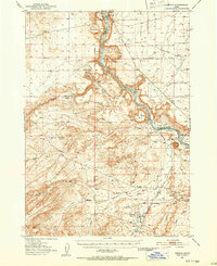 Oreana 1949 topographic map thumbnail