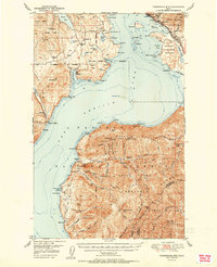 Packsaddle Mtn 1951 topographic map thumbnail