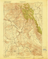 Paradise Valley 1918 topographic map thumbnail
