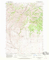 Paul Reservoir 1957 topographic map thumbnail