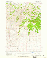 Paul Reservoir 1957 topographic map thumbnail