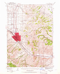 Pocatello 1937 topographic map thumbnail