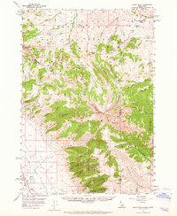 Scott Peak 1957 topographic map preview