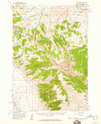 Scott Peak 1957 topographic map thumbnail