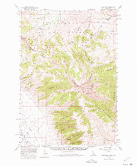 Scott Peak 1957 topographic map preview