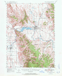 Soda Springs 1948 topographic map preview
