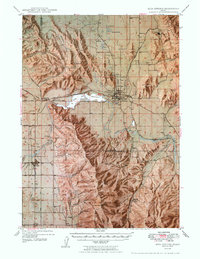 Soda Springs 1949 topographic map preview