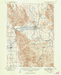 Soda Springs 1949 topographic map preview