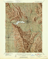 Soda Springs 1949 topographic map preview