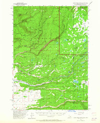 Warm River Butte 1957 topographic map thumbnail