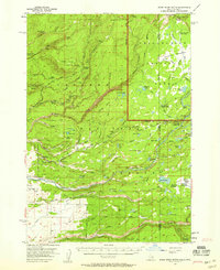 Warm River Butte 1957 topographic map thumbnail