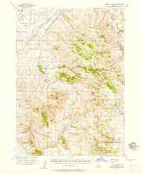 Yandell Springs 1955 topographic map thumbnail