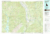 Bonners Ferry 1983 topographic map thumbnail