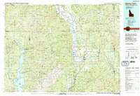 Bonners Ferry 1983 topographic map thumbnail