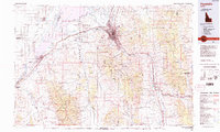 Pocatello topographic map thumbnail