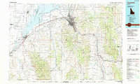 Pocatello 1984 topographic map thumbnail