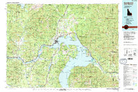 Sandpoint 1984 topographic map thumbnail