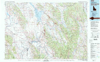 Soda Springs 1982 topographic map thumbnail