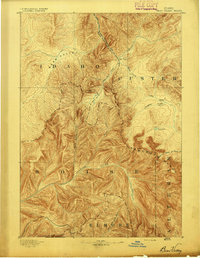 Bear Valley 1893 topographic map thumbnail